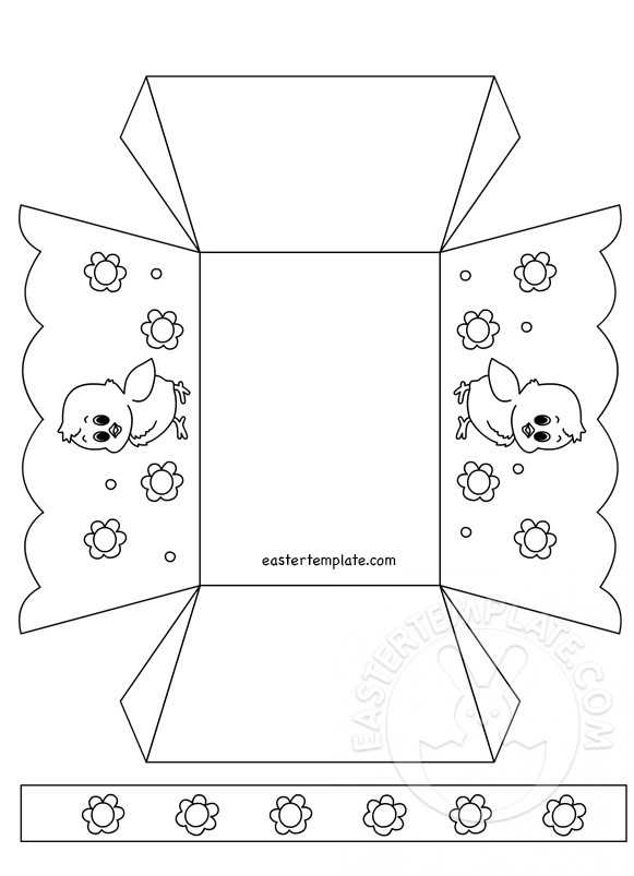 Paper Easter Basket Template Printable Easter Template