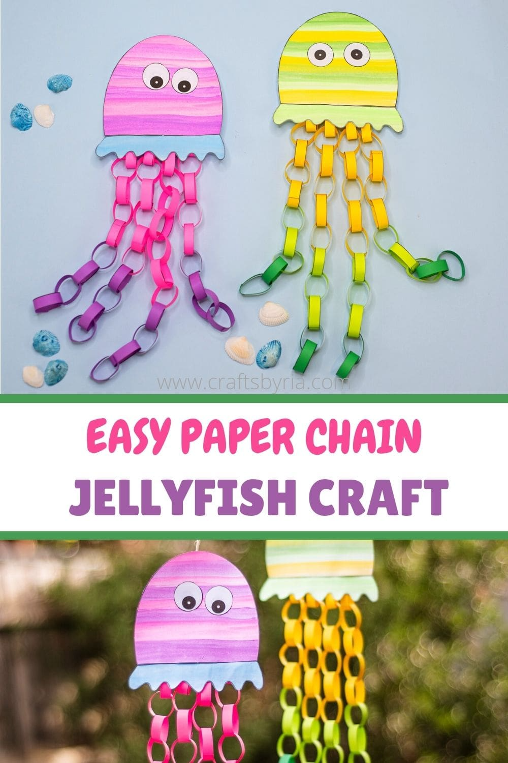 Paper Jellyfish Craft For Kids Printable Jellyfish Template Crafts