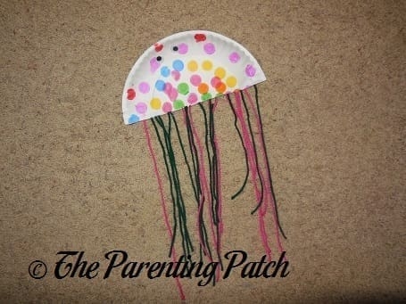 jellyfish craft with contact paper