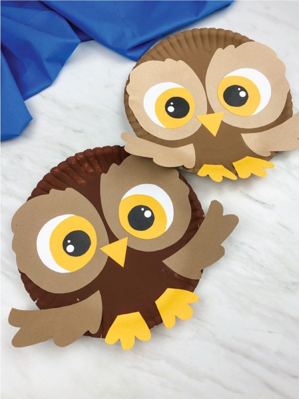 Paper Plate Owl Craft For Kids Free Template Owl Crafts Owl Crafts