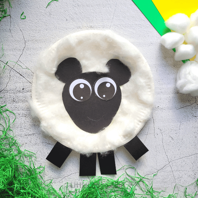 Paper Plate Sheep With Free Printable Template 48 OFF