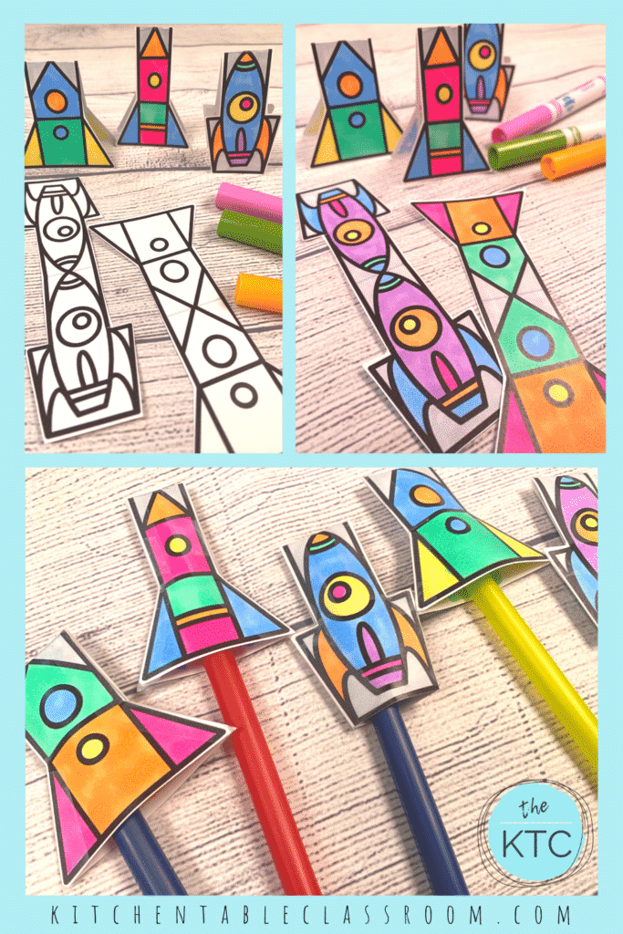 free printable paper rocket templates