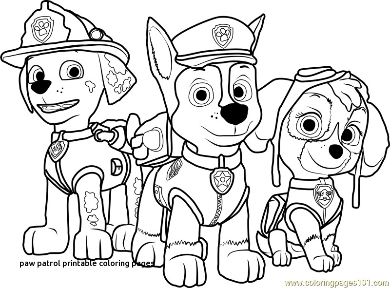 Paw Patrol Coloring Print Outs Coloring Pages