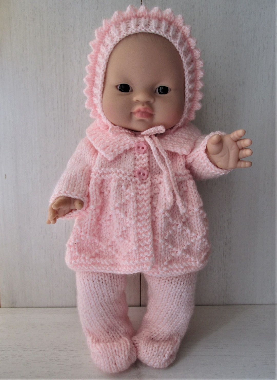 PDF Downloadable Doll Clothes Knitting Pattern 32cm Doll English Only 