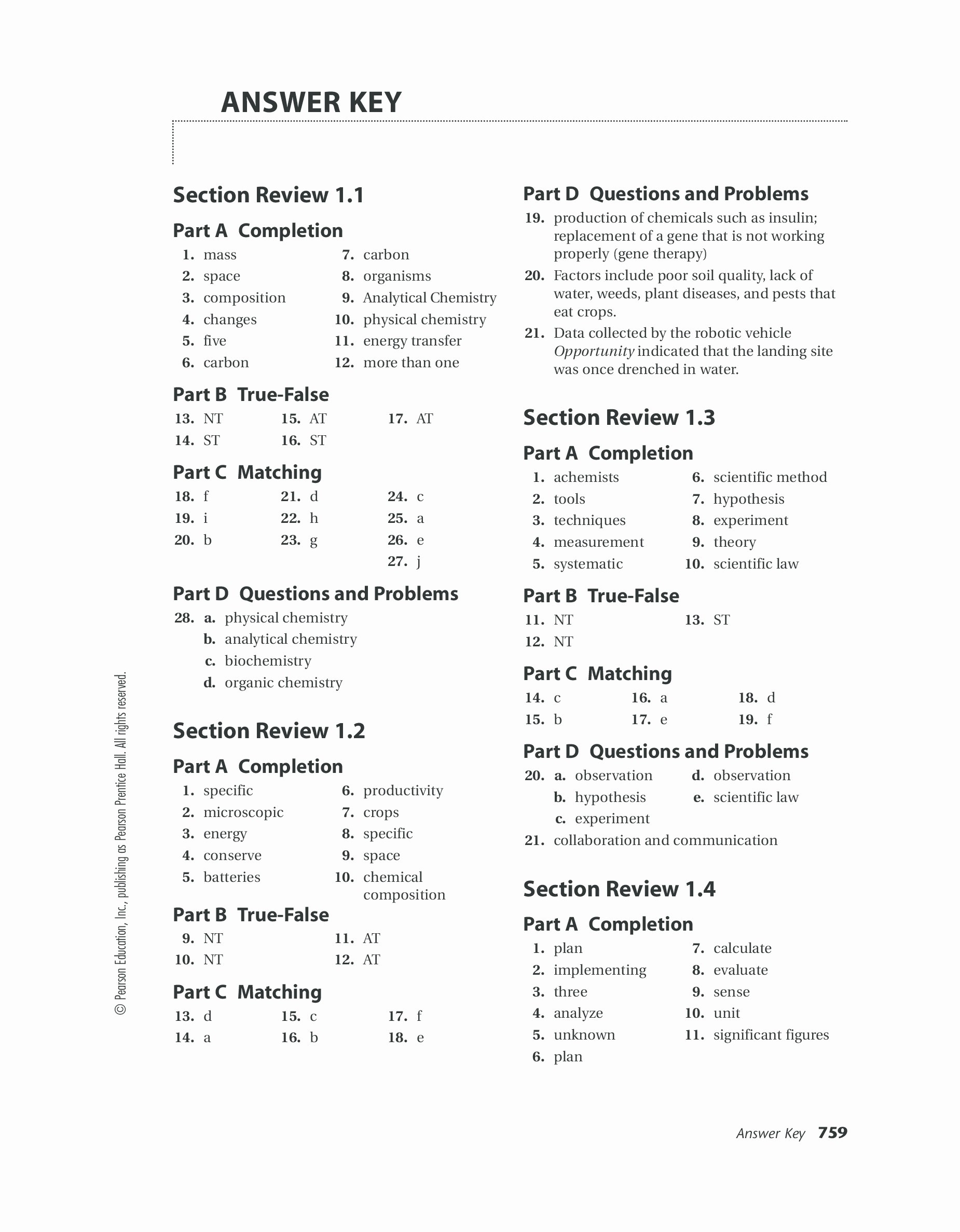 Pearson Education Math Worksheets Answers Db excel