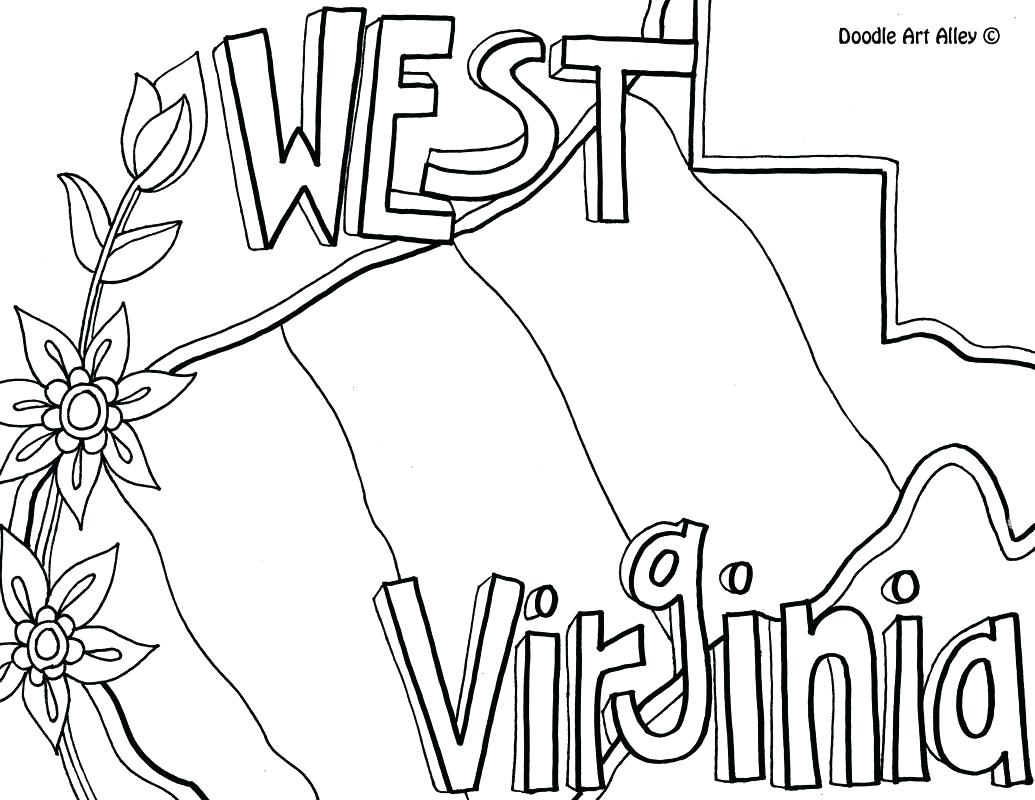 pennsylvania flower coloring pages