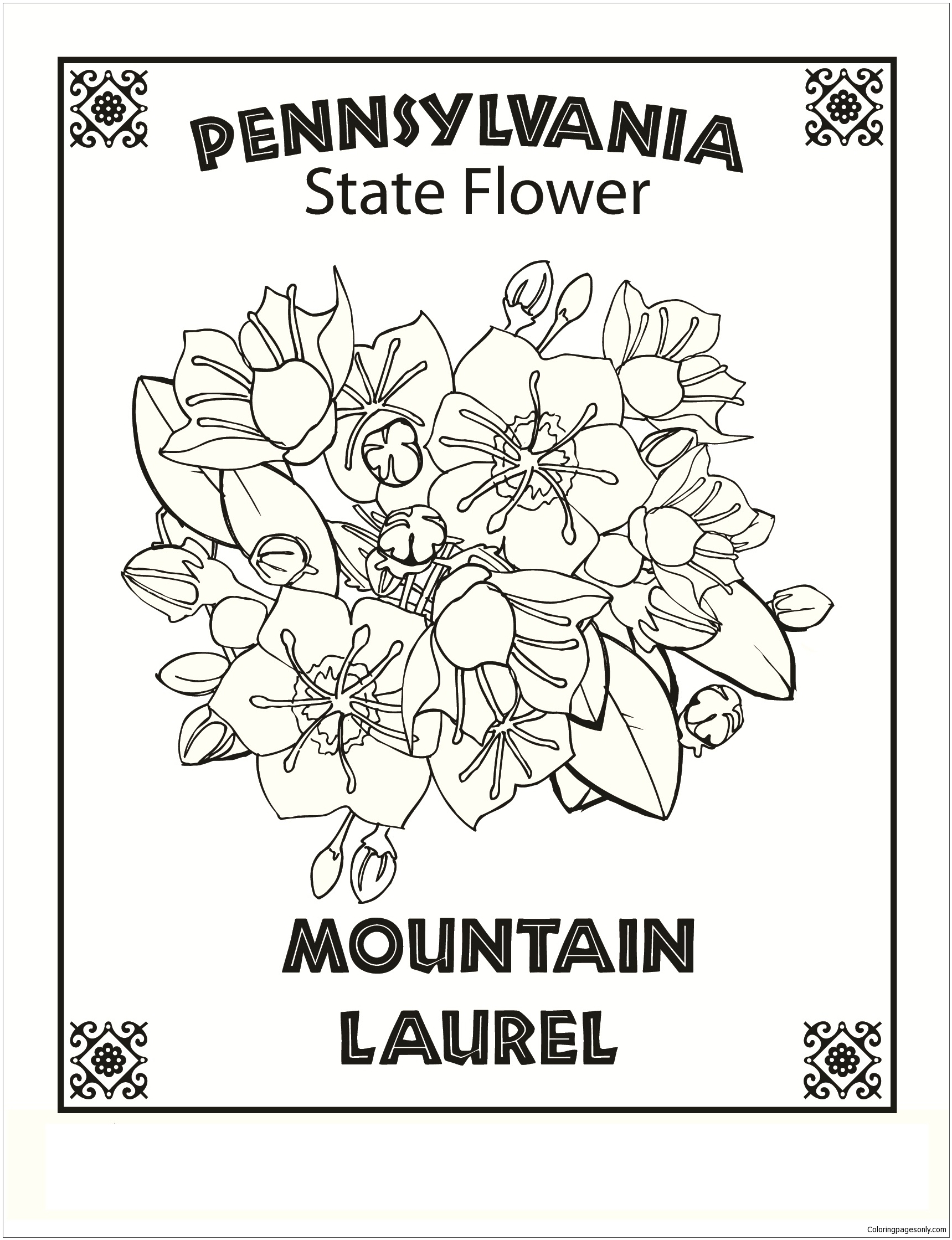 coloring pages for pennsylvania
