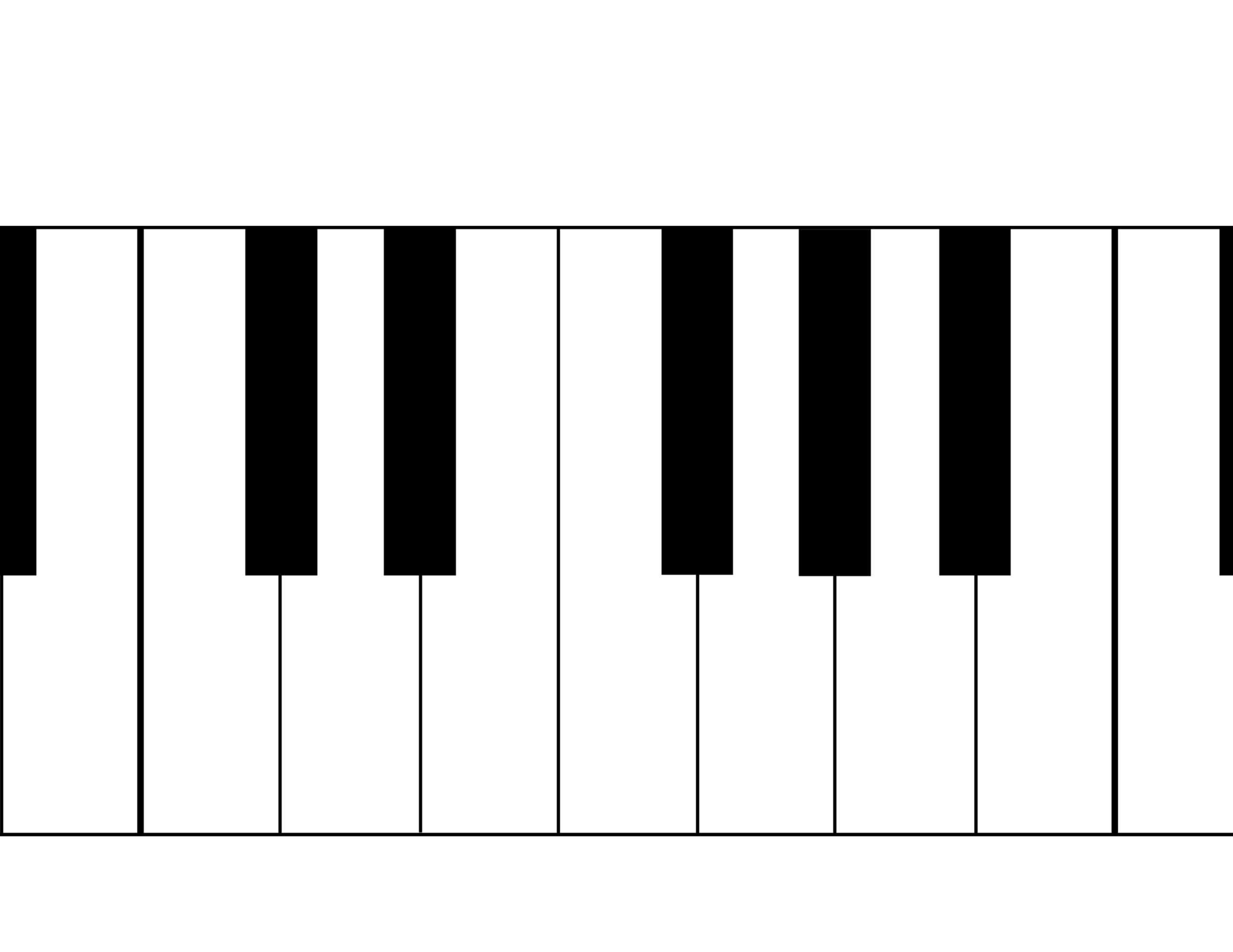 Piano Keys Printable