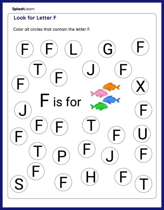 letter f preschool worksheets pdf
