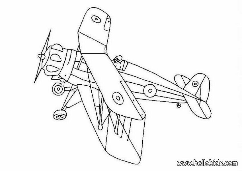Plane Coloring Pages Coloring Nation