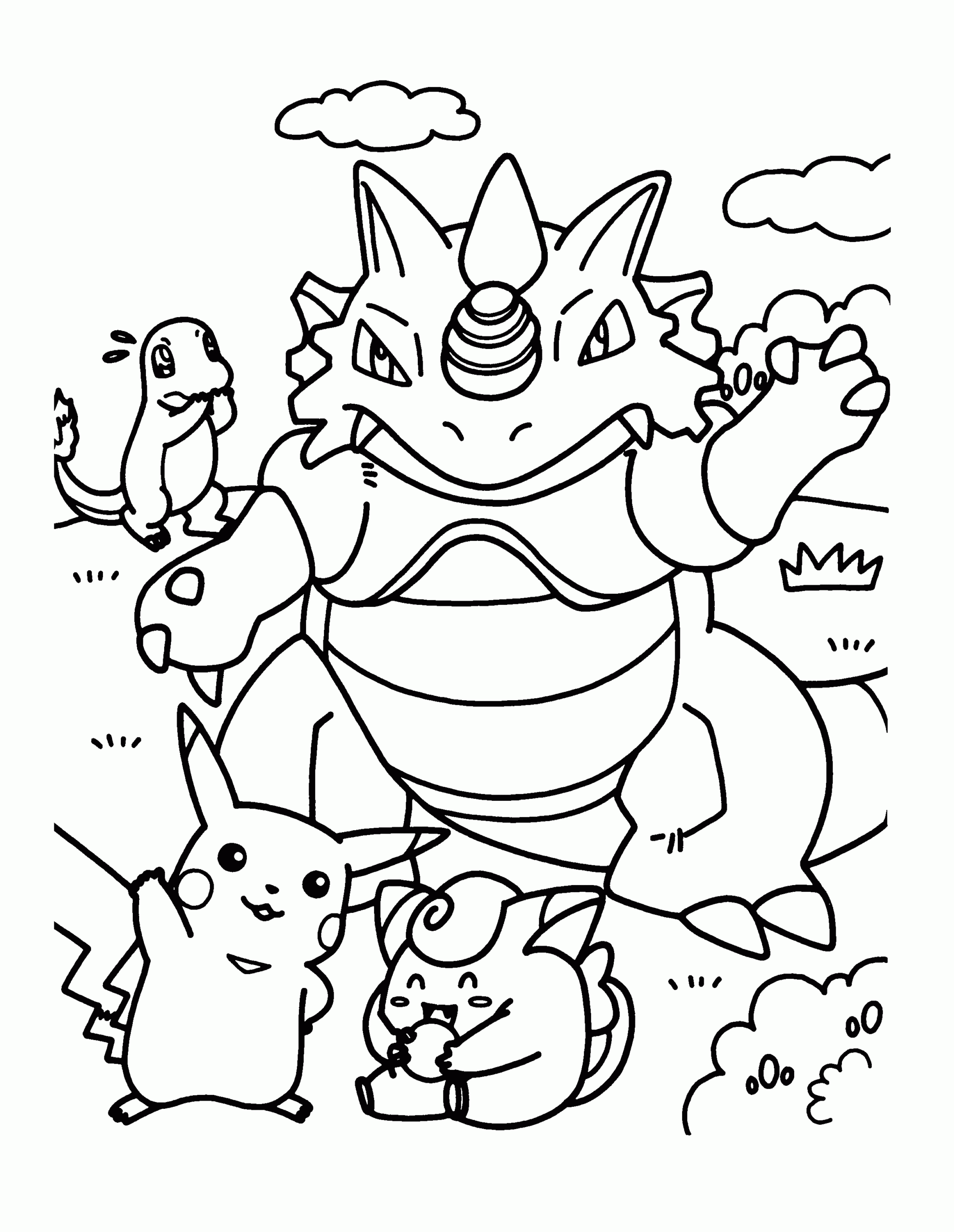 coloring page printable pokemon