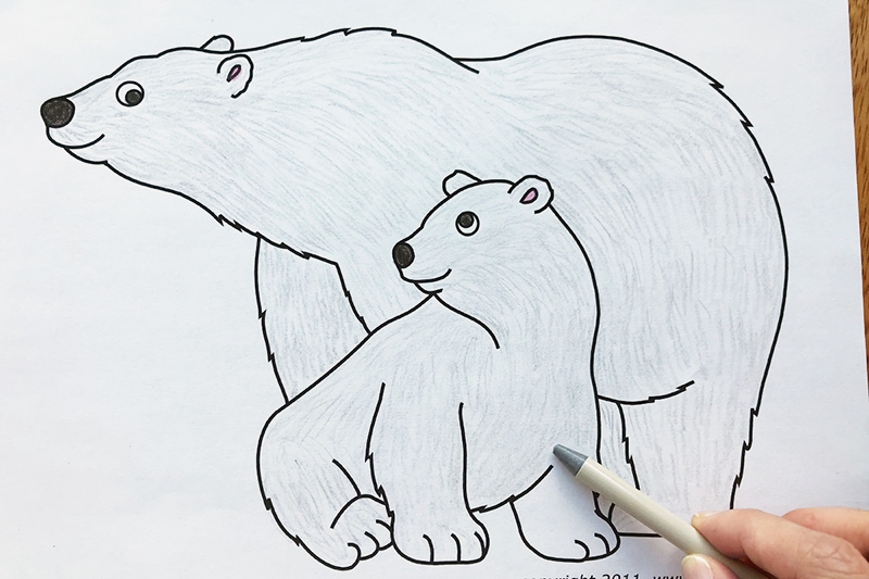 free printable polar bear pattern