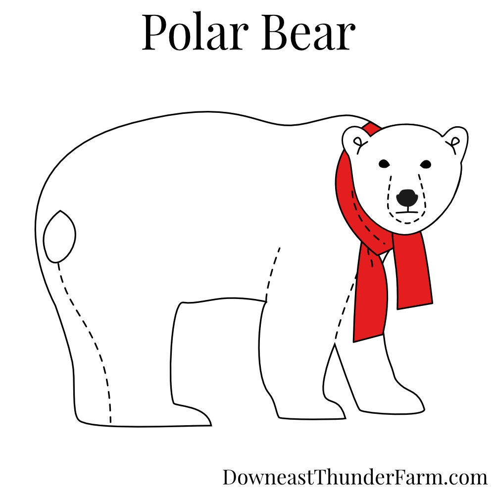Polar Bear Pattern Printable