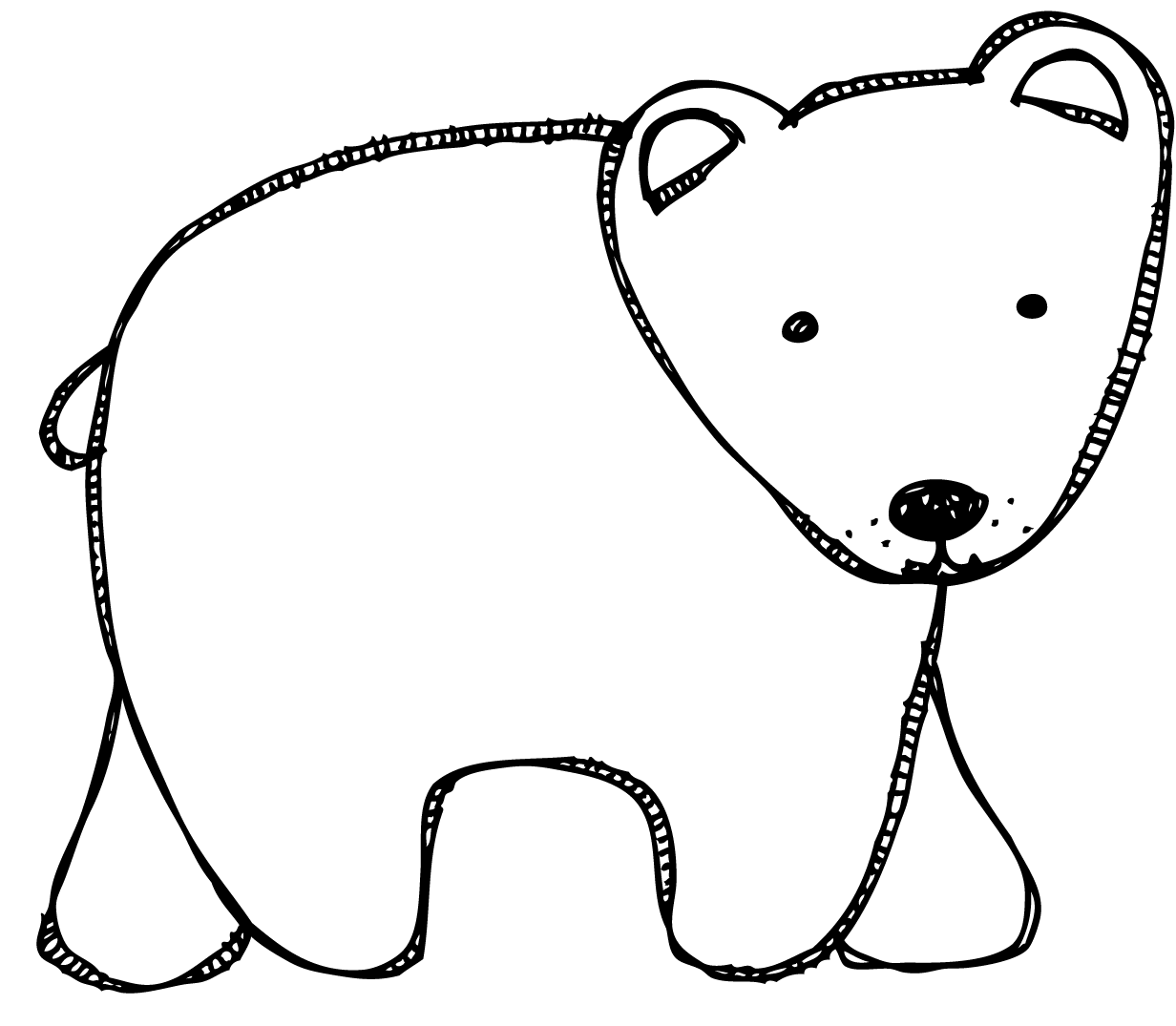 Polar Bear Printable Template