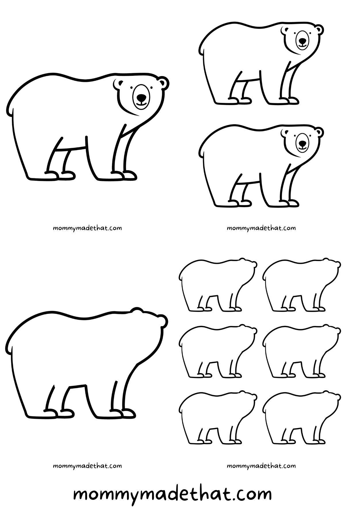 Polar Bear Template Free Printable Deborah Fulton