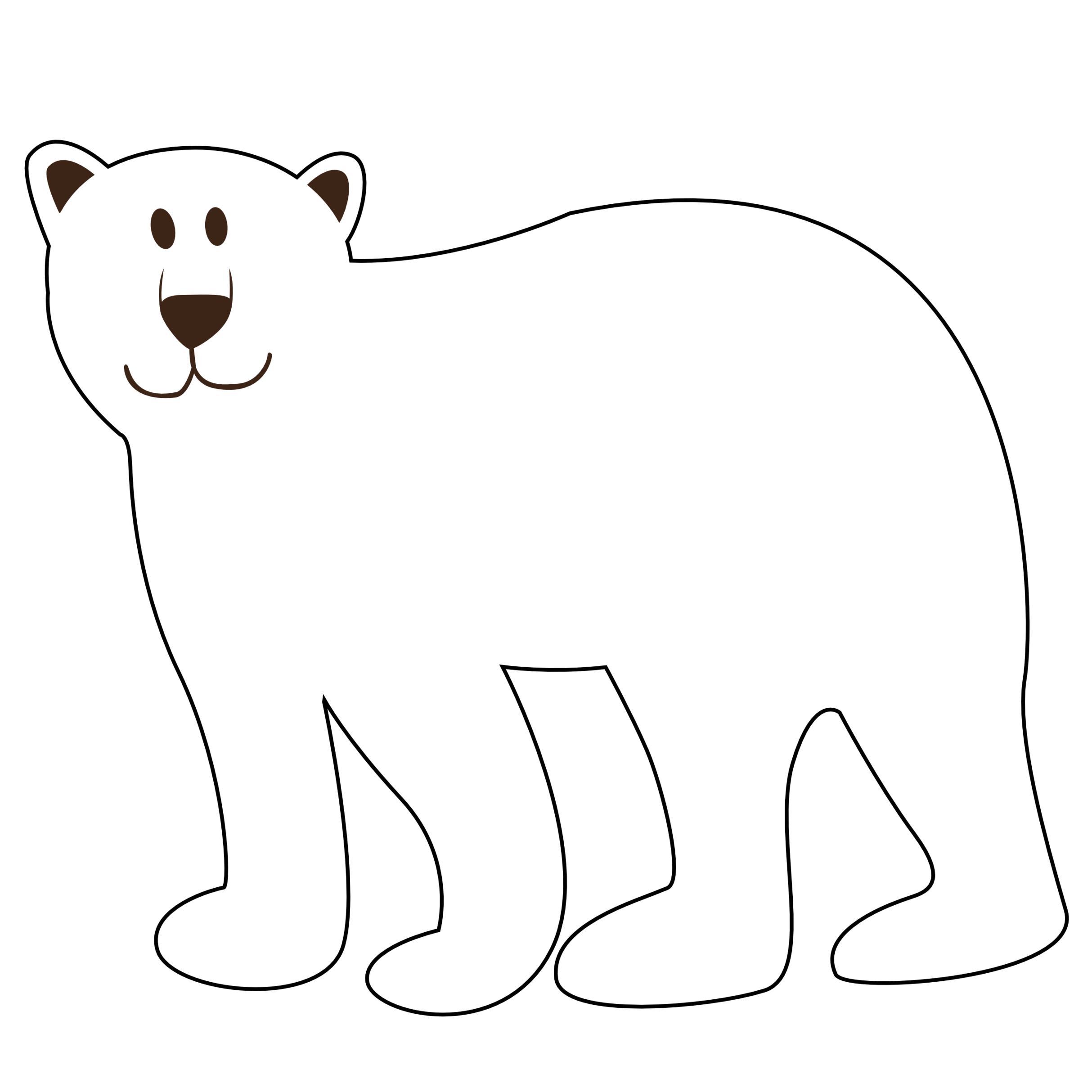 Polar Bear Template Free