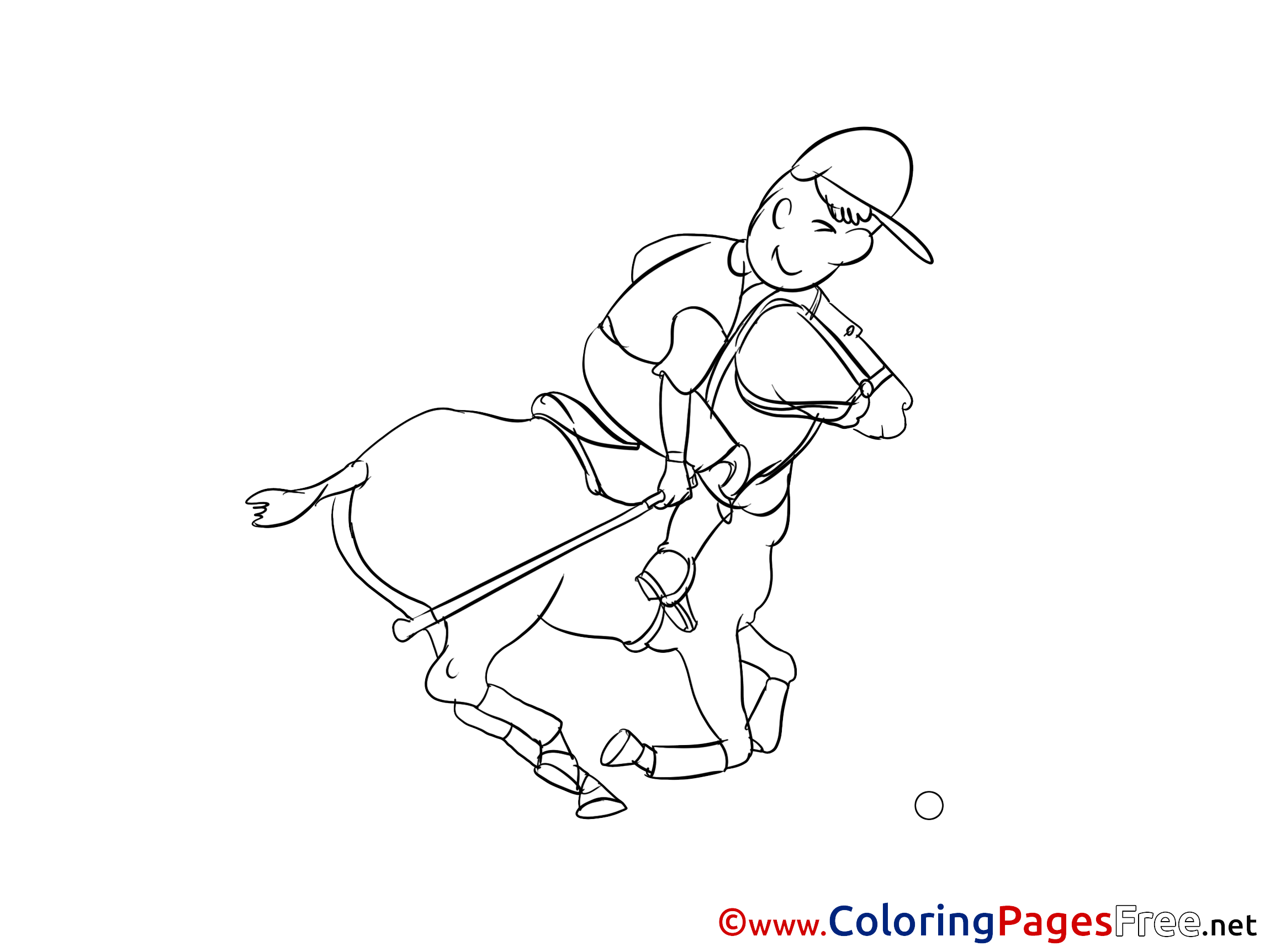 Polo Children Coloring Pages Free
