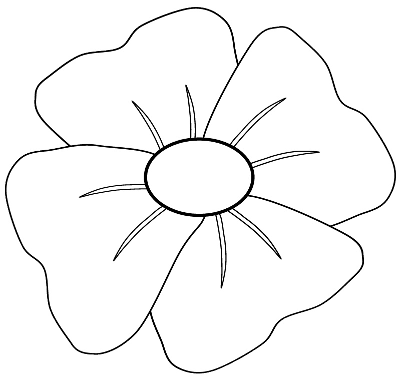 Poppy Template ClipArt Best