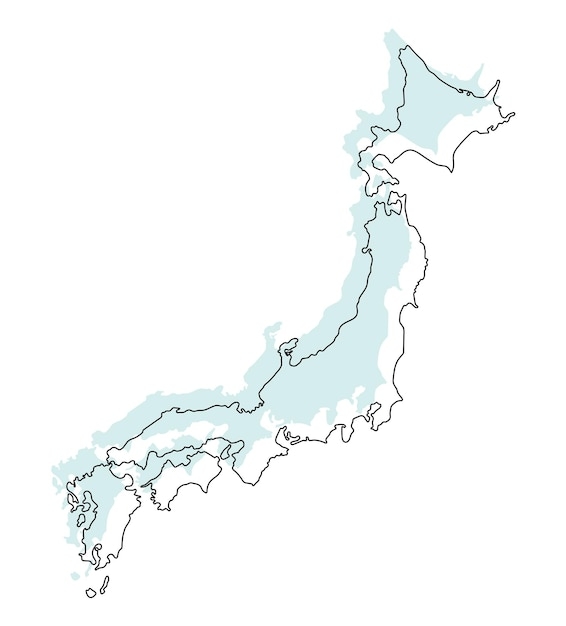 Premium Vector Japan Map 3d Color Map