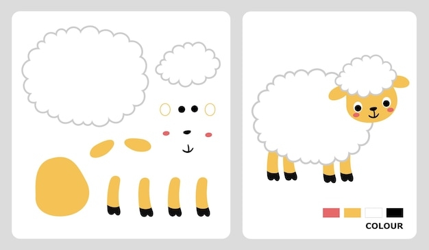 Premium Vector Sheep Patterns For Applique Patchwork And Paper Crafts 