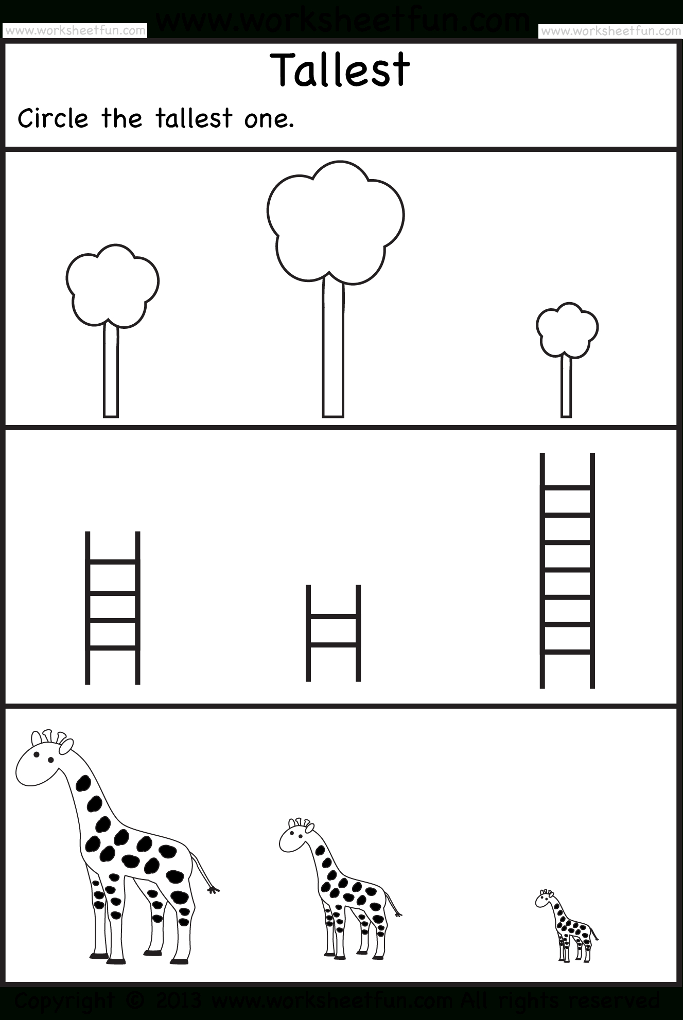 free print worksheets for preschoolers