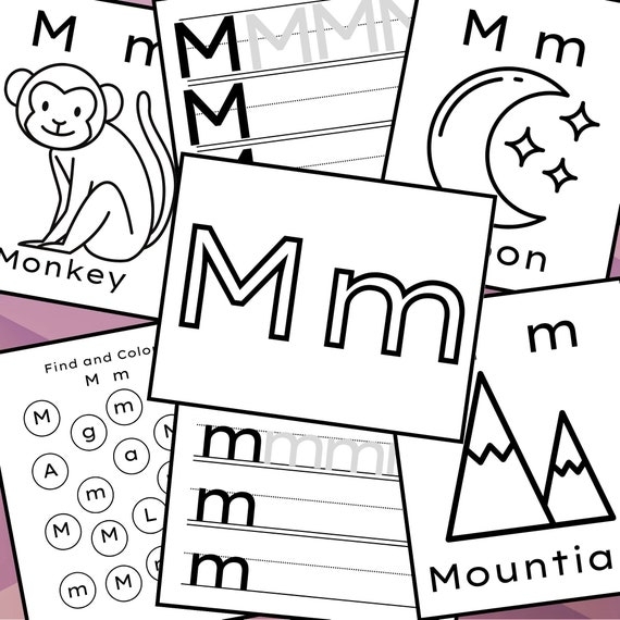 m worksheets for preschool