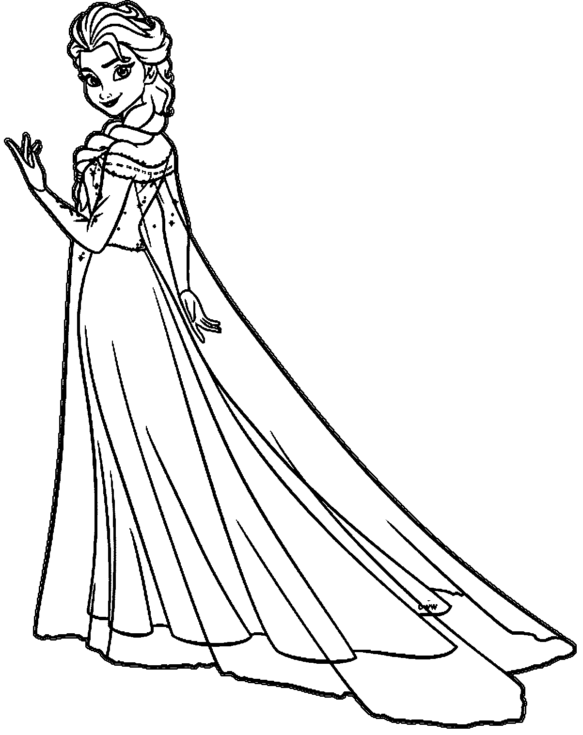 Princess Elsa Drawing Free Download On ClipArtMag