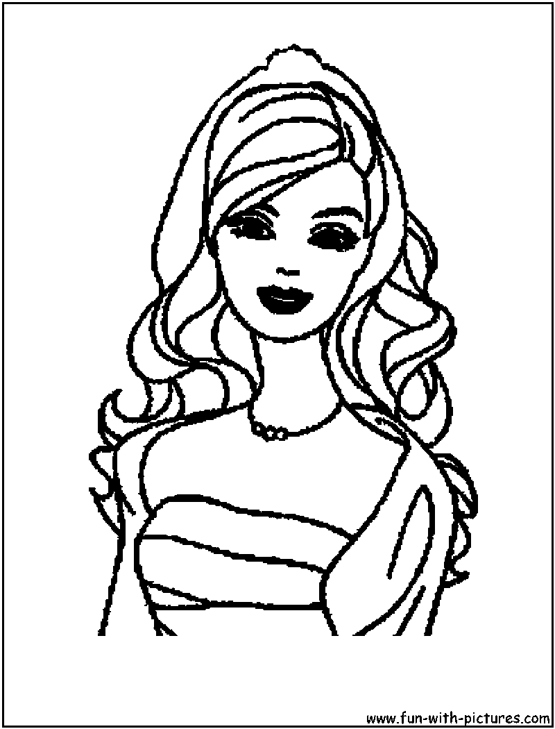 princess face coloring pages
