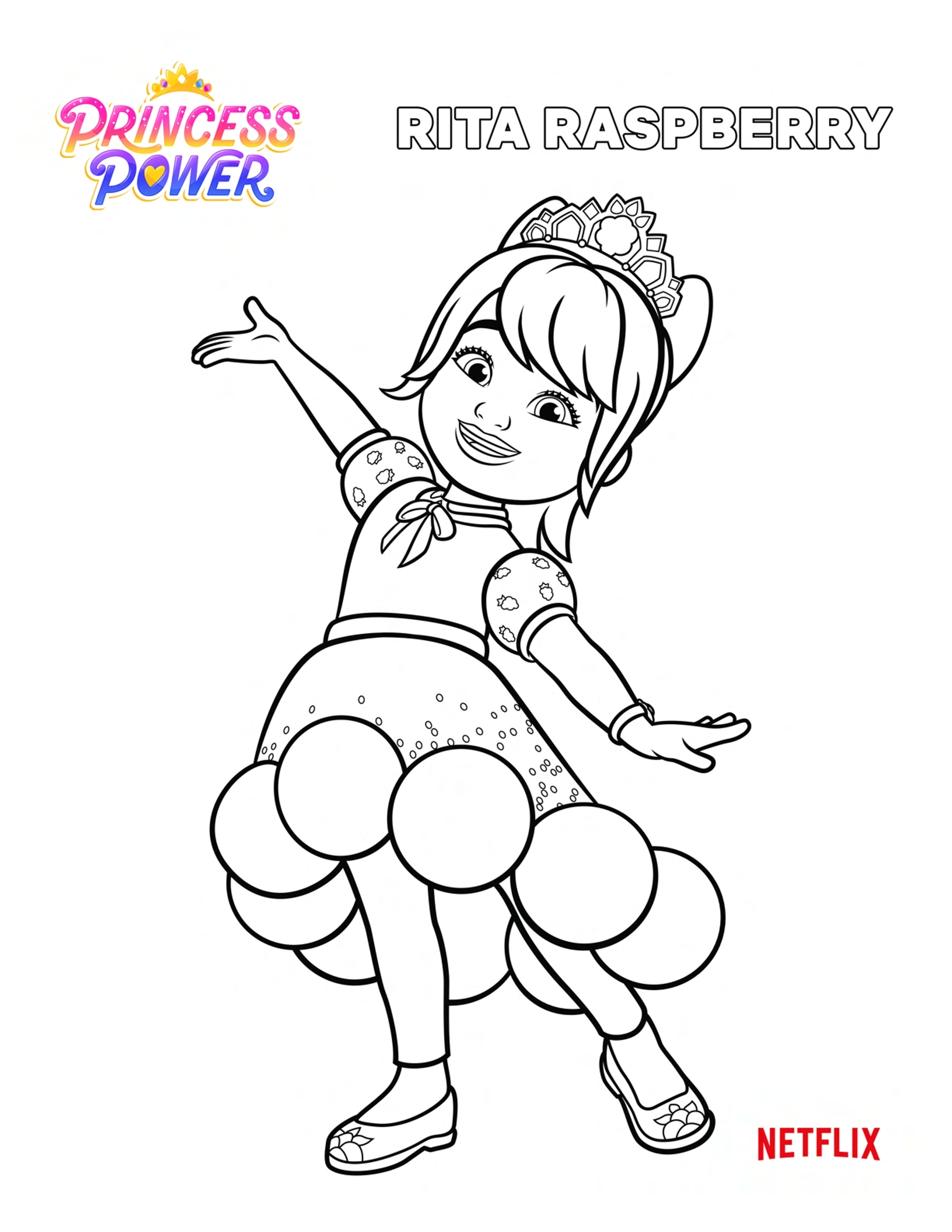 Princess Power Coloring Pages Coloring Nation