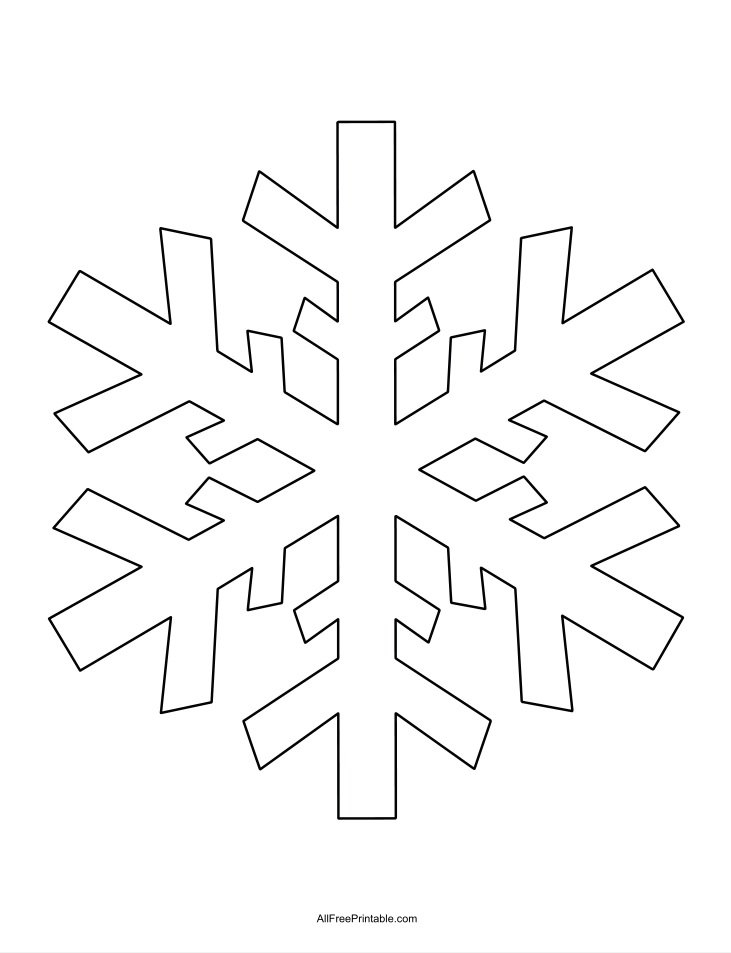printable snowflake template for kindergarten
