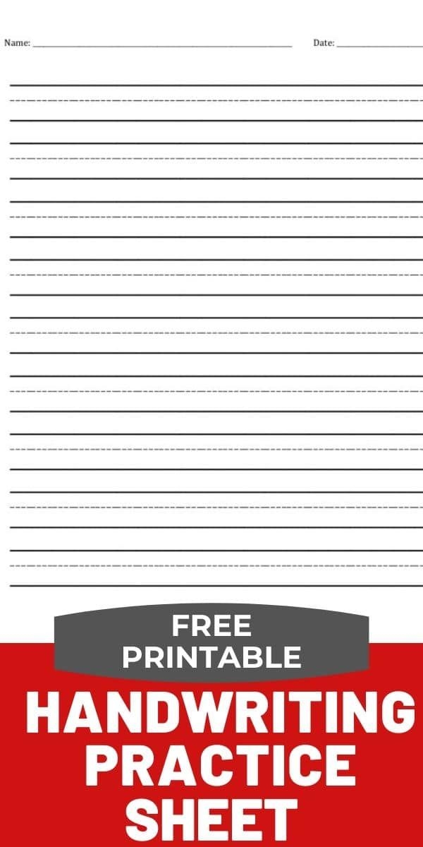 Print These Free Handwriting Practice Sheets To Have On Hand For Kids 