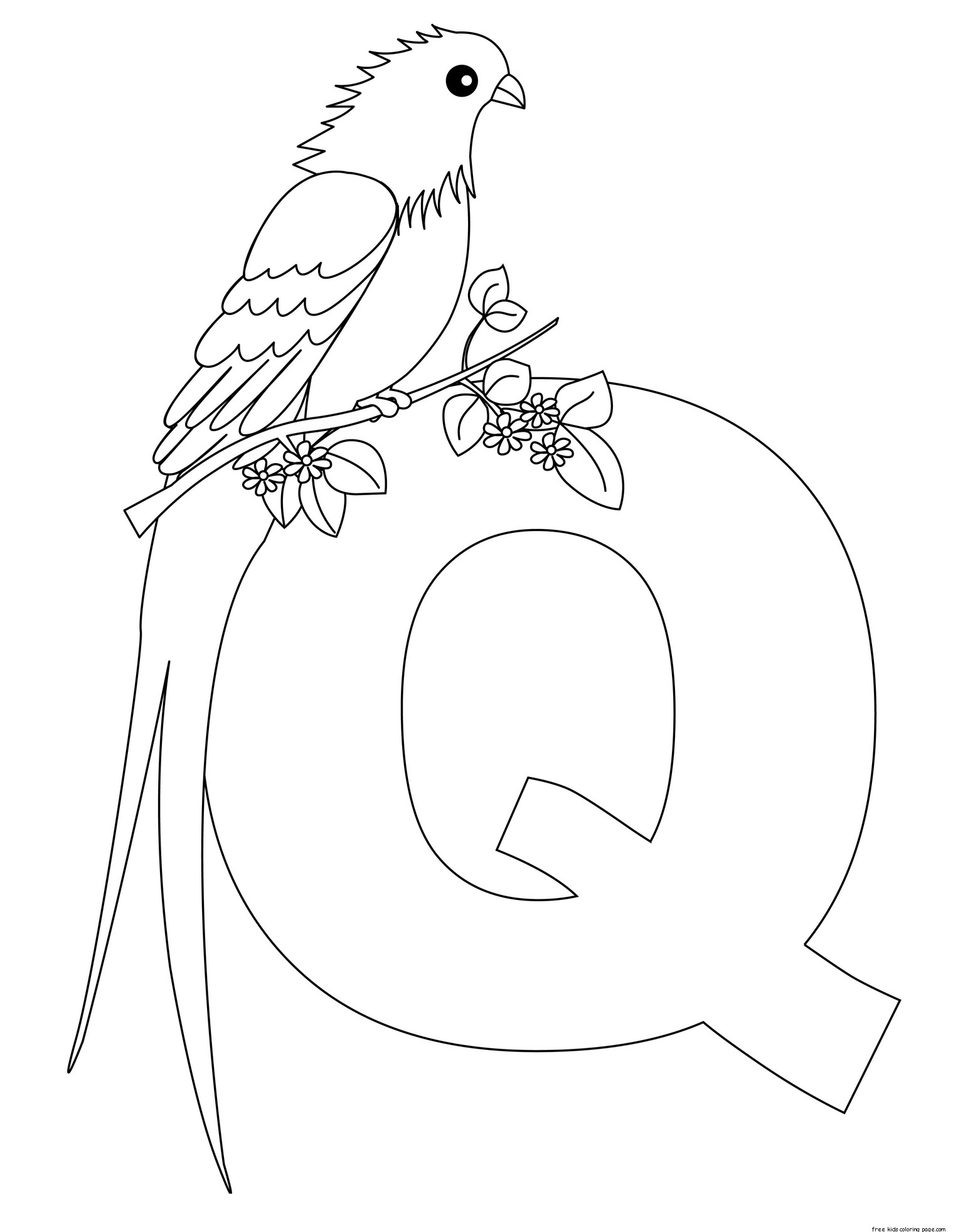 Printable Alphabet Letters For Preschoolers Letter Q