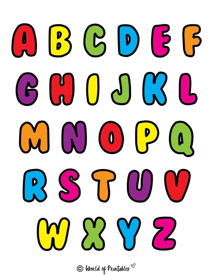 Printable Alphabet Letters World Of Printables