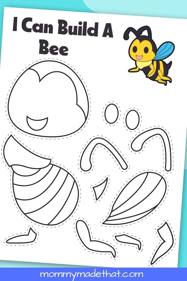 Printable Bee Craft With Free Template In 2025 Bee Printables Bee