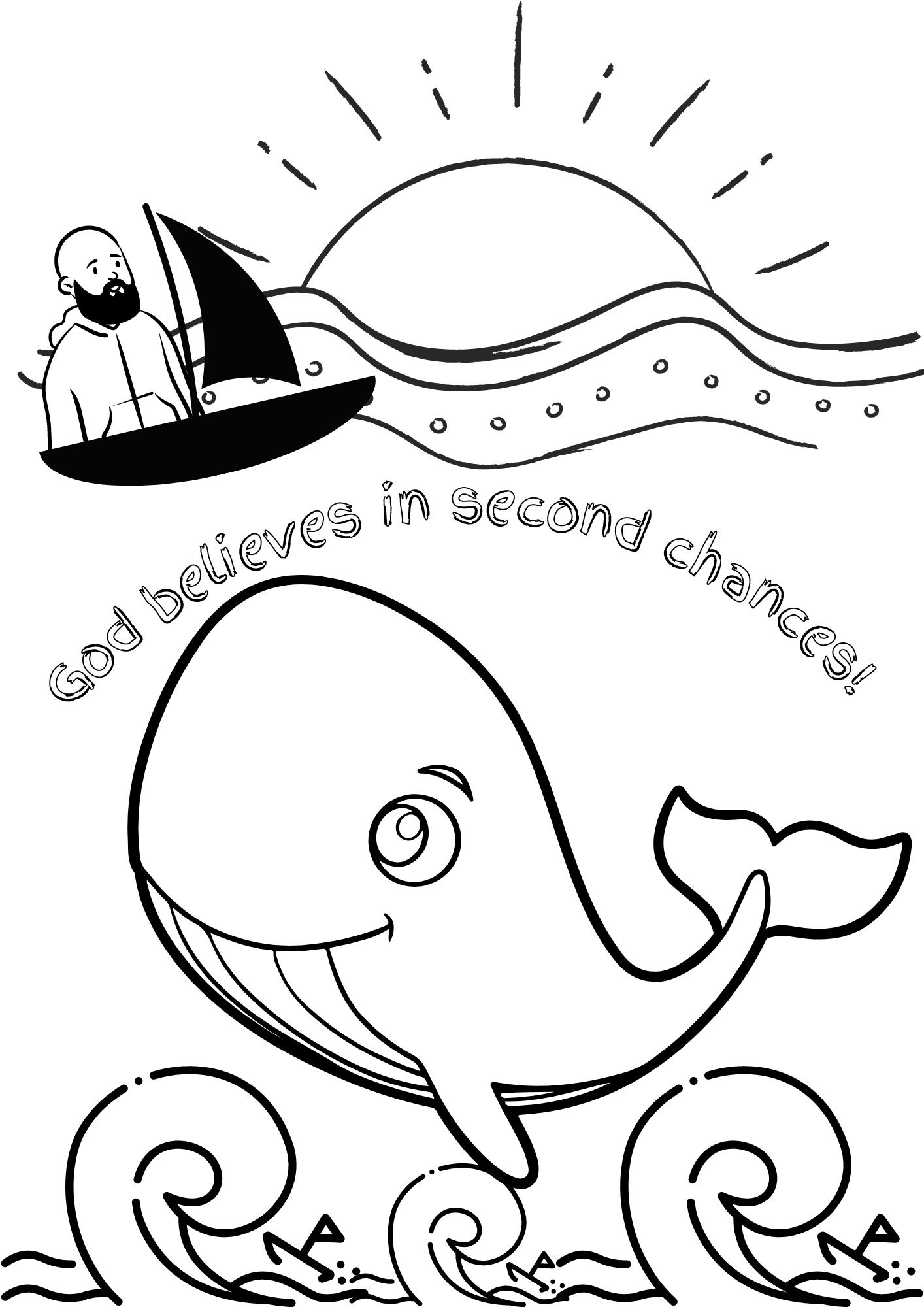 Printable Bible Coloring Pages Jonah Coloring Pages