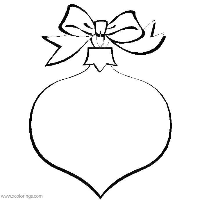 Printable Blank Christmas Ornament