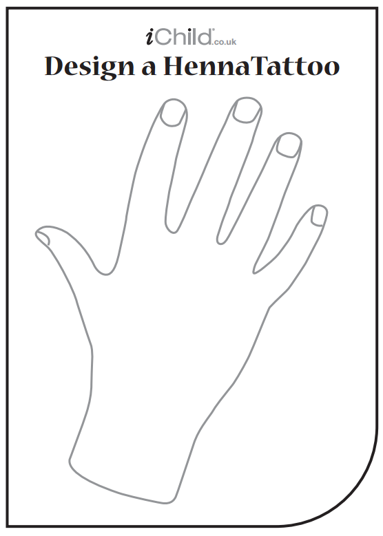 Printable Blank Hand Template For Henna Printable Templates