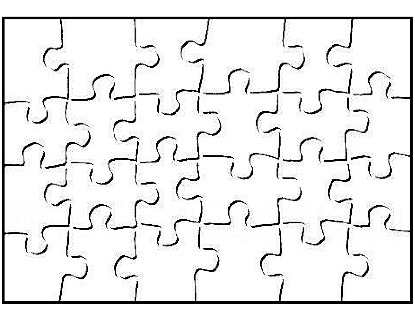 Printable Blank Jigsaw Puzzle Template Printable Online