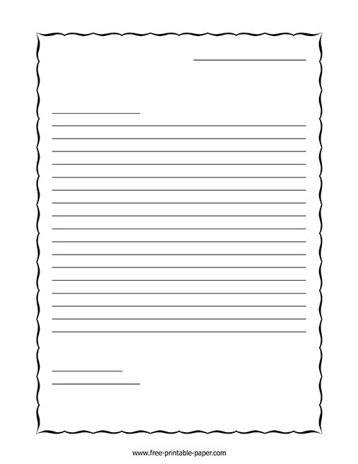 Printable Blank Letter Template Fillable Form 2024