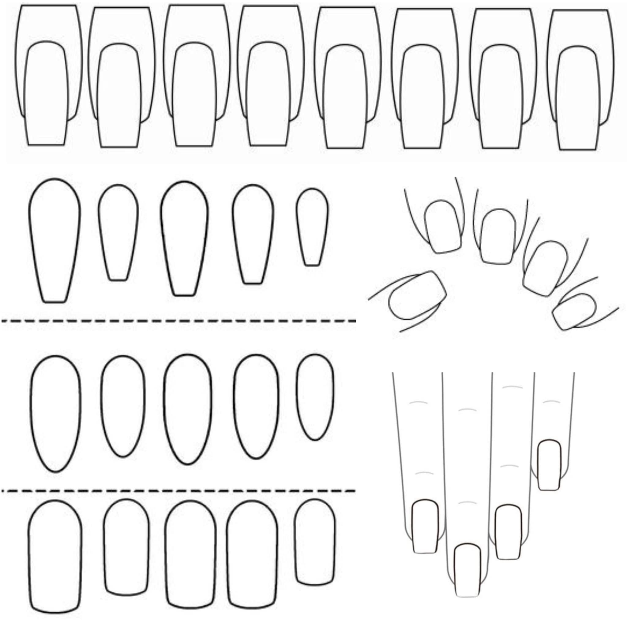 printable nail template