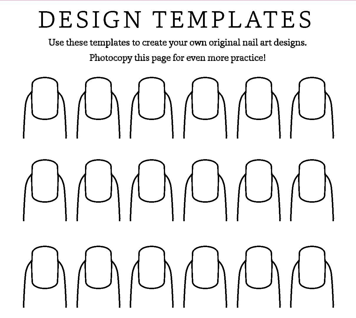 empty nail template