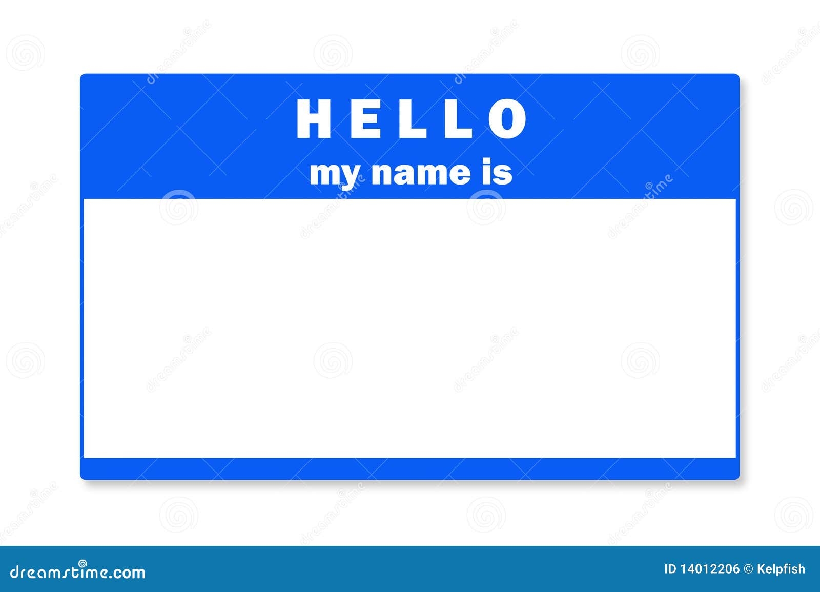 Printable Blank Name Tags