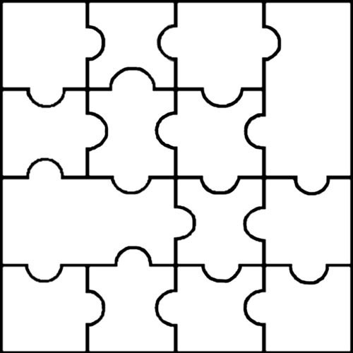 Printable Blank Puzzle Pieces ClipArt Best