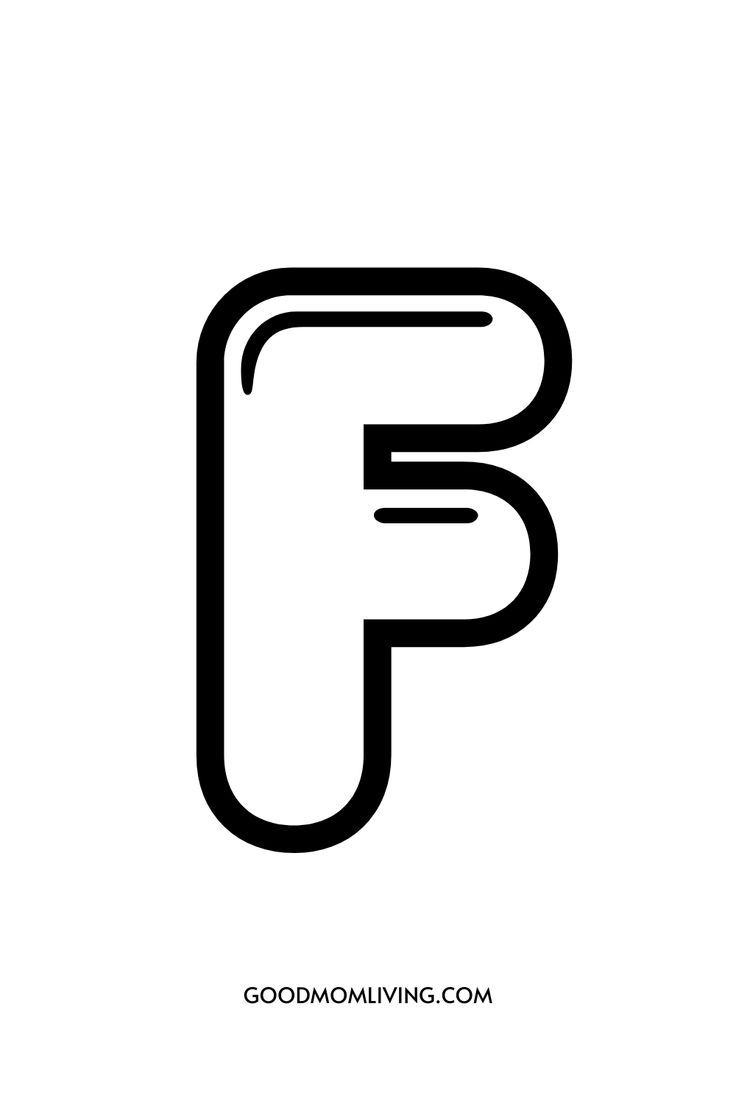 Printable Bubble Letter F Bubble Letters Alphabet Bubble Letters