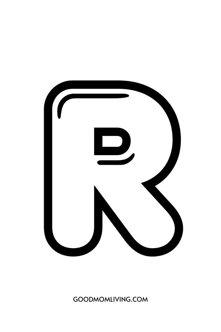 Printable Bubble Letter R Bubble Letters Alphabet Bubble Letters