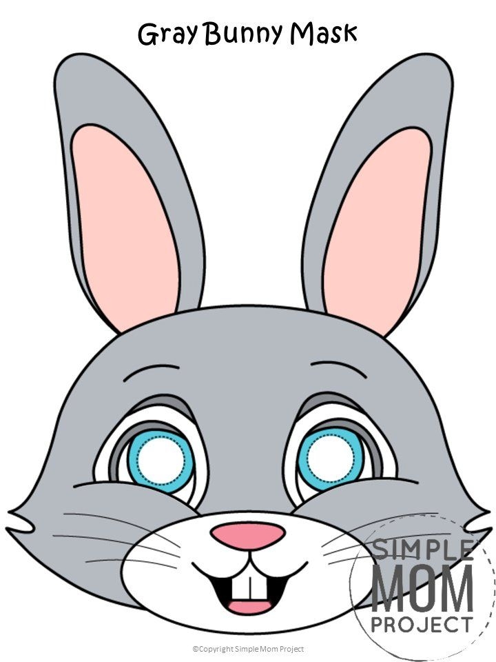 free printable bunny face templates