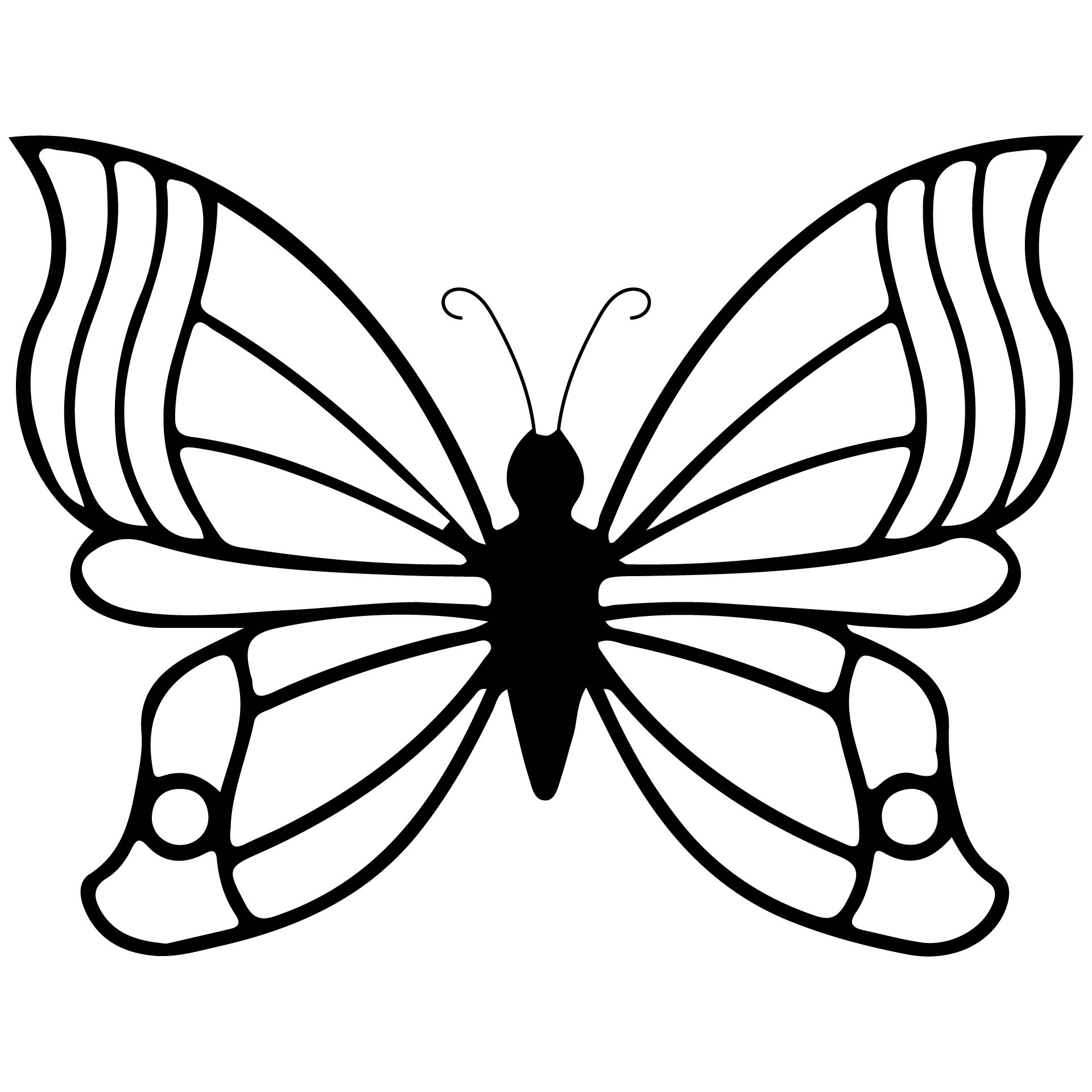 printable template of a butterfly