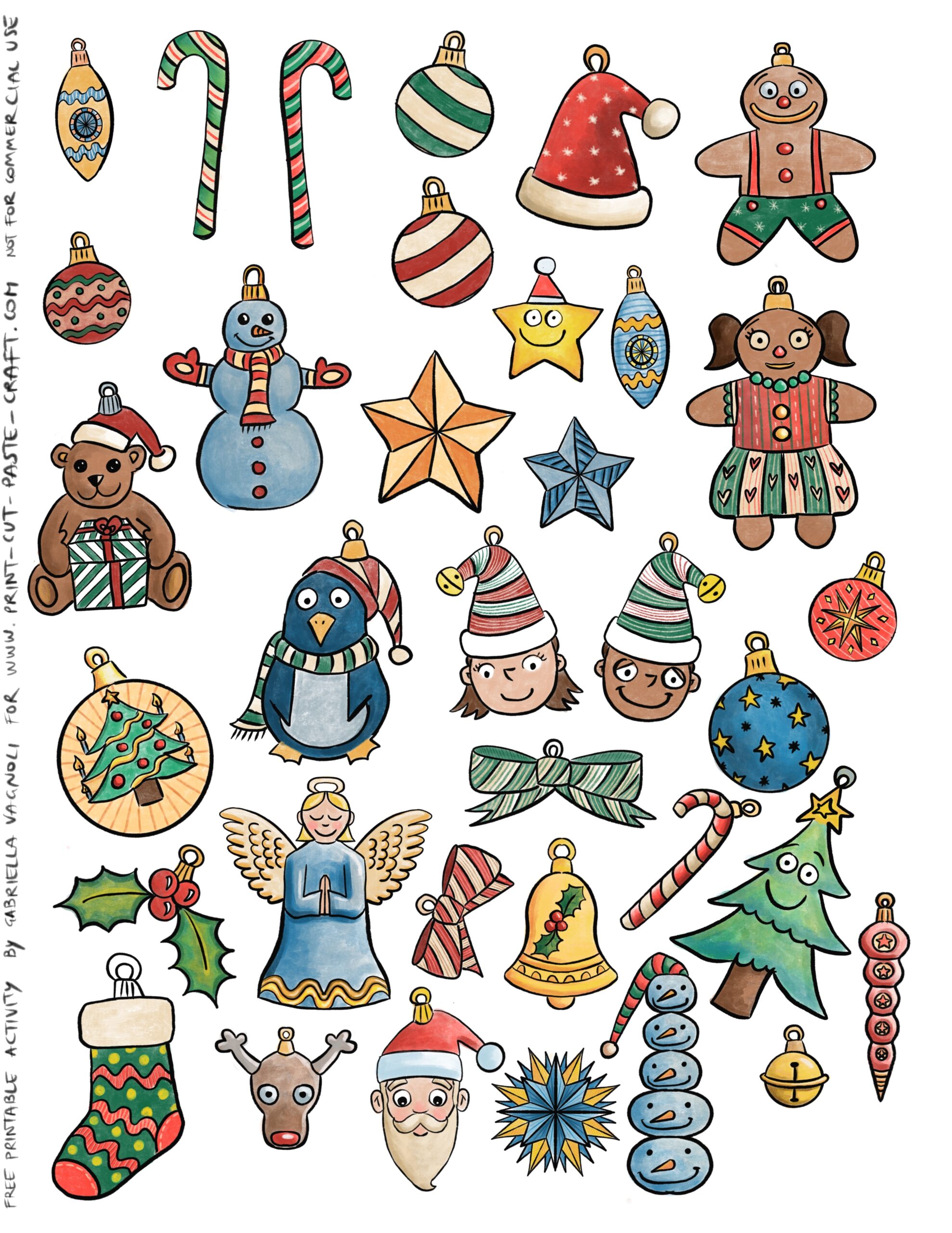 free printable christmas decorations templates