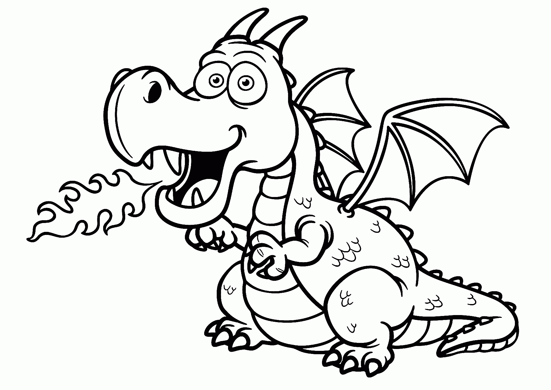 Printable Coloring Pages Dragons