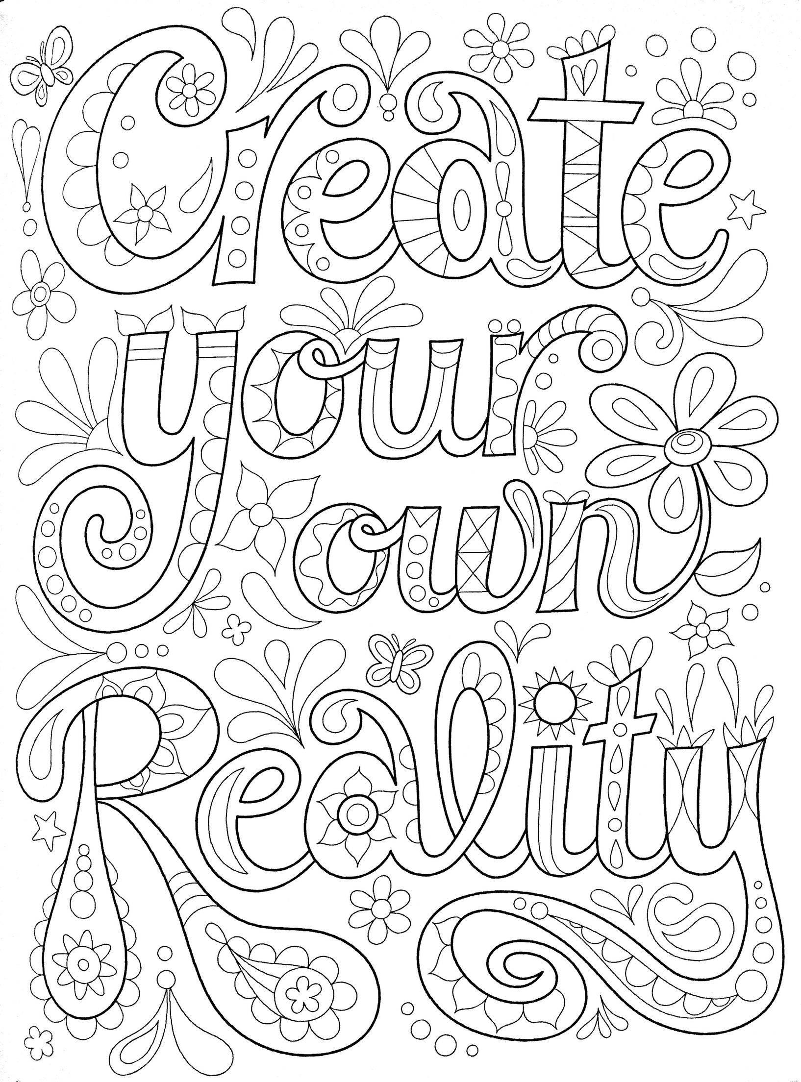 Printable Coloring Pages Quotes